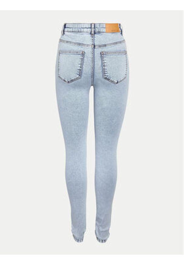 Noisy may - Noisy May Jeansy Callie 27030614 Błękitny Skinny Fit. Kolor: niebieski