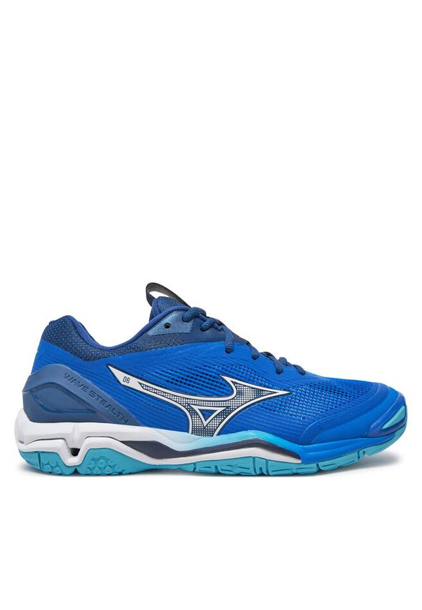 Buty halowe Mizuno. Kolor: niebieski. Model: Mizuno Wave