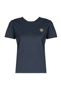 TOMMY HILFIGER - Tommy Hilfiger T-shirt "Essential" | WW0WW25585 | Kobieta | Granatowy. Okazja: na co dzień. Kolor: niebieski. Materiał: bawełna. Styl: casual #4