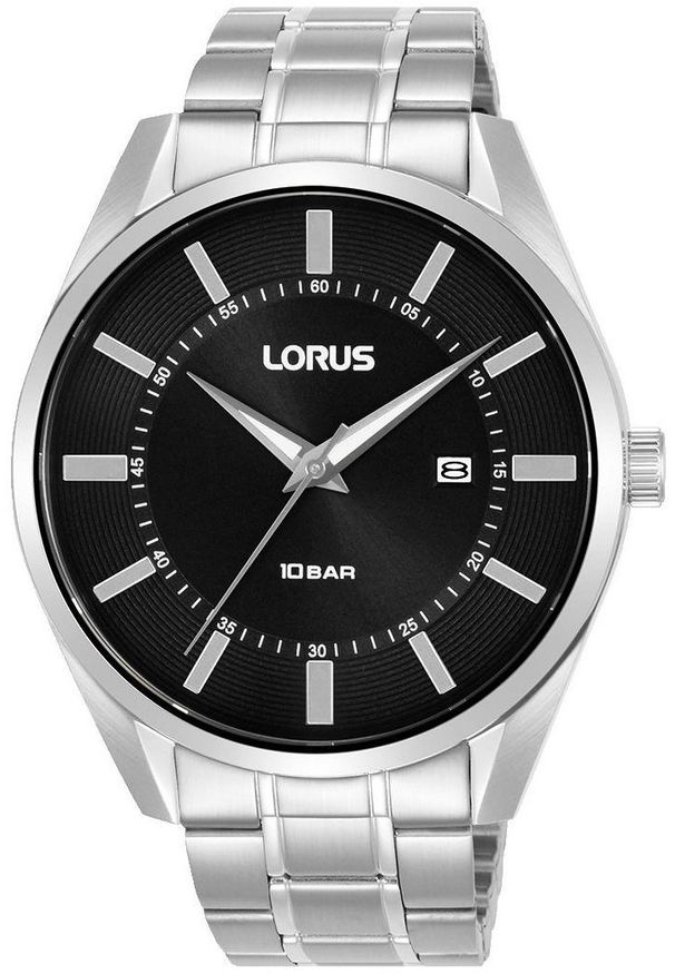 Zegarek Lorus Zegarek Lorus RH909SX9 męski czarny 42 mm .. Kolor: czarny