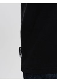 Ombre Clothing - Longsleeve męski z nadrukiem - czarny V1 OM-LSPT-0119 - S. Kolor: czarny. Materiał: bawełna. Długość rękawa: długi rękaw. Długość: długie. Wzór: nadruk #7