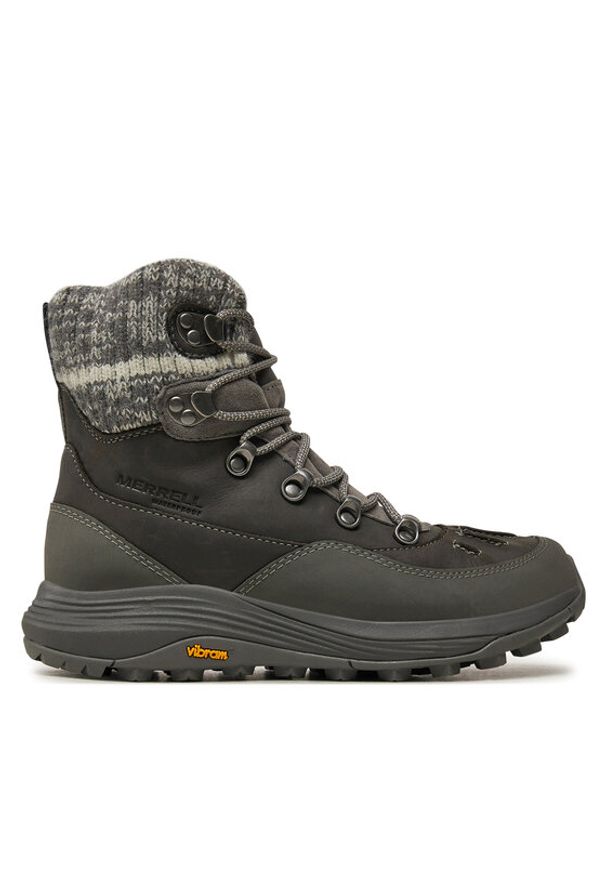 Merrell Śniegowce Siren 4 Thermo Mid Zip Wp J038208 Szary. Kolor: szary. Materiał: skóra, zamsz