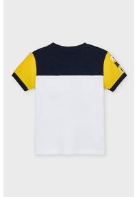 Mayoral - T-shirt dziecięcy. Okazja: na co dzień. Kolor: żółty. Materiał: bawełna, dzianina, elastan. Wzór: aplikacja. Styl: casual #3