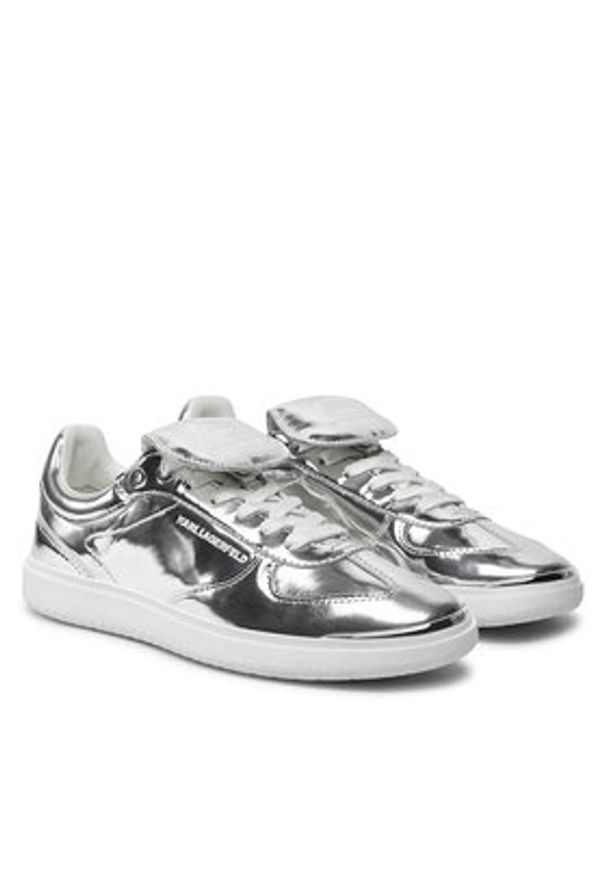 Karl Lagerfeld - KARL LAGERFELD Sneakersy KL63820 Srebrny. Kolor: srebrny. Materiał: lakier, skóra
