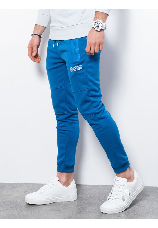 Niebieskie spodnie Ombre Clothing
