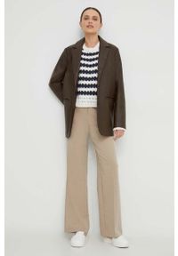 Answear Lab sweter damski kolor czarny. Kolor: czarny. Materiał: dzianina. Wzór: ze splotem. Styl: wakacyjny #5
