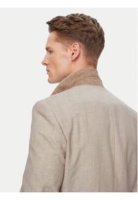 Hugo - HUGO Garnitur Arti/Hesten242V1X 50559671 Beżowy Extra Slim Fit. Kolor: beżowy. Materiał: bawełna, len #4