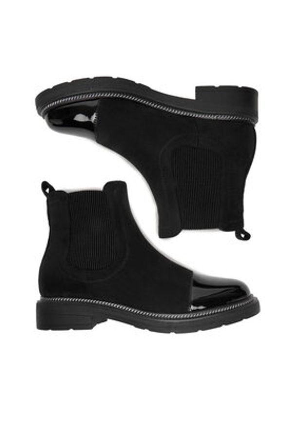 DeeZee Sztyblety HX24028-1 Czarny. Kolor: czarny. Materiał: materiał