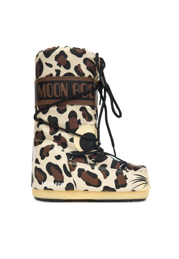 Moon Boot Śniegowce Mb Icon Animal 80D3400300 Brązowy. Kolor: brązowy. Materiał: skóra