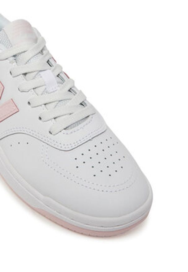 New Balance Sneakersy BBW80PNK Biały. Kolor: biały. Materiał: skóra