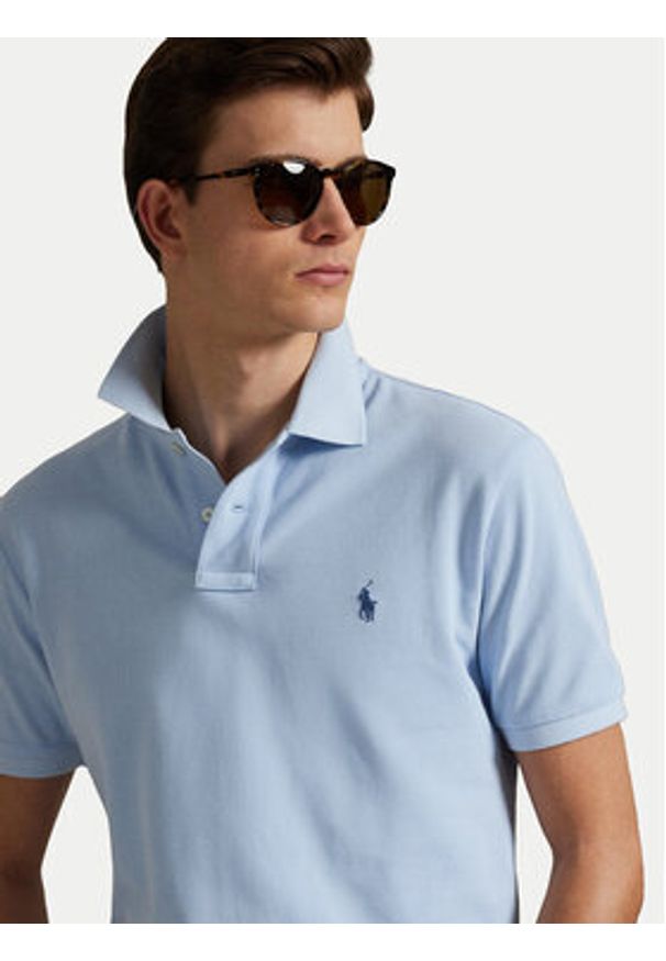 Polo Ralph Lauren Polo 710536856475 Granatowy Regular Fit. Typ kołnierza: polo. Kolor: niebieski. Materiał: bawełna