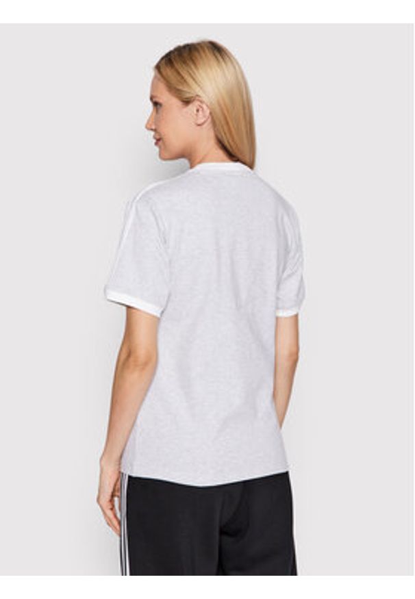 Adidas - adidas T-Shirt Graphic HL6554 Szary Loose Fit. Kolor: szary. Materiał: bawełna