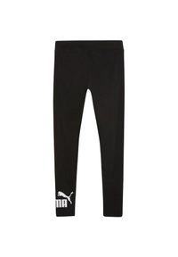 Puma - Legginsy Damskie Logo Essential No.1. Kolor: czarny. Sport: turystyka piesza