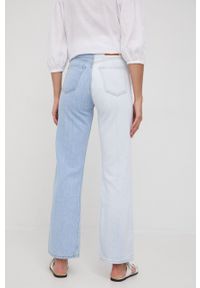 Dr. Denim jeansy damskie high waist. Stan: podwyższony. Kolor: niebieski #3