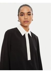 Please Sukienka codzienna A12YCSI000 Czarny Loose Fit. Okazja: na co dzień. Kolor: czarny. Materiał: syntetyk. Typ sukienki: proste. Styl: casual #5