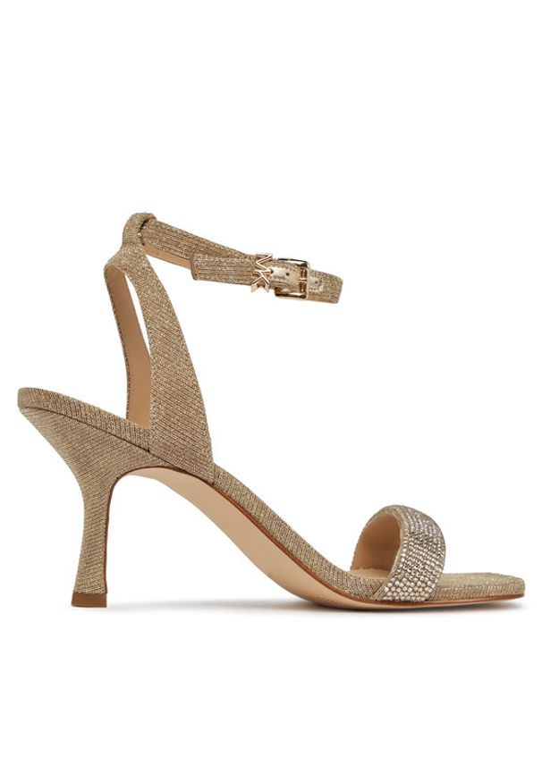 MICHAEL Michael Kors Sandały Carrie Sandal 40R4CEMS1D Złoty. Kolor: złoty. Materiał: materiał