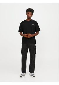 Jack & Jones - Jack&Jones T-Shirt Riley 12250651 Czarny Regular Fit. Kolor: czarny. Materiał: bawełna #4