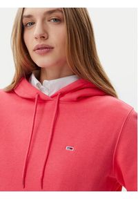 Tommy Jeans Bluza Flag DW0DW19958 Różowy Regular Fit. Kolor: różowy. Materiał: bawełna #5