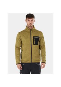 FUNDANGO - Bluza Polarowa Męska Fundango Jefferson. Kolor: zielony. Materiał: polar. Sezon: zima. Sport: turystyka piesza
