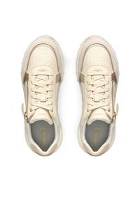 Geox Sneakersy D36LPB 05422 C1122 Écru. Materiał: skóra, zamsz