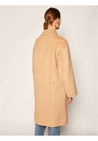 Marella Płaszcz wełniany Nube 30161008 Beżowy Regular Fit. Kolor: beżowy. Materiał: wełna #5