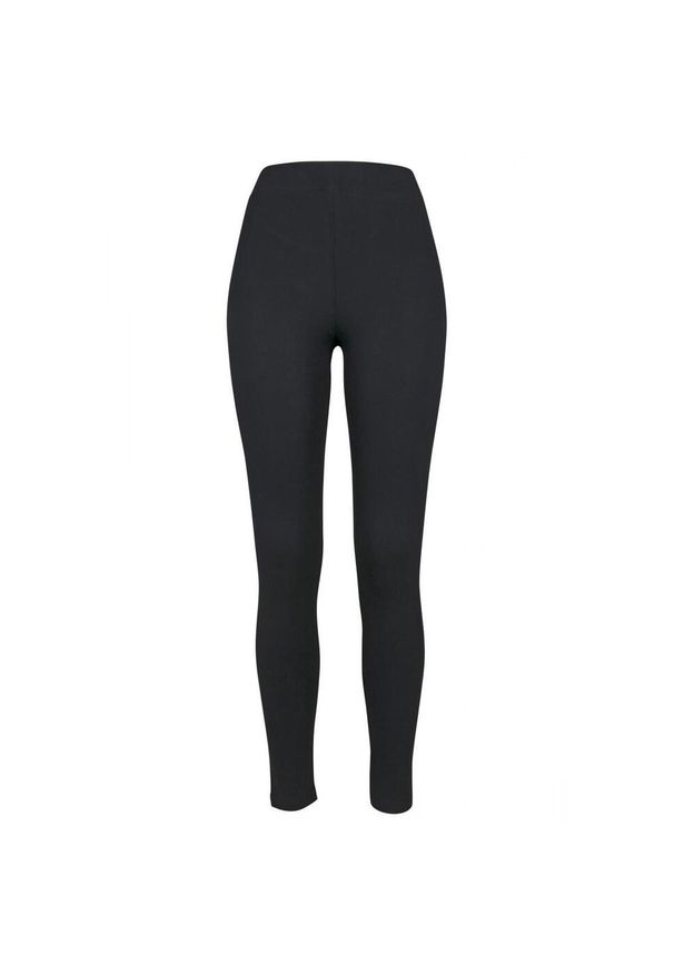 BUILD YOUR BRAND - Damskie Legginsy Z Dżerseju. Kolor: czarny. Materiał: jersey