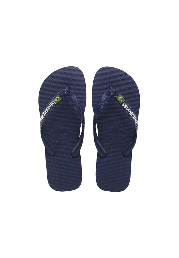 Klapki Havaianas Model 4110850 Kolor Niebieski. Okazja: na plażę. Kolor: niebieski. Materiał: syntetyk, guma. Styl: sportowy