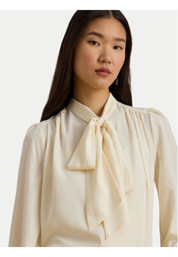 Lauren Ralph Lauren - LAUREN RALPH LAUREN Koszula 200P14083001 Beżowy Relaxed Fit. Kolor: beżowy. Materiał: syntetyk