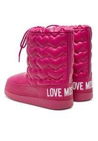 Love Moschino - LOVE MOSCHINO Śniegowce JA24082G1LISE626 Różowy. Kolor: różowy. Materiał: skóra