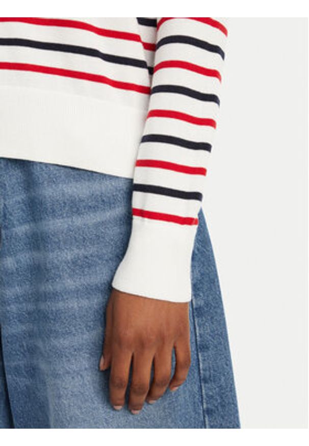 Tommy Jeans Sweter Essential DW0DW20159 Kolorowy Regular Fit. Materiał: bawełna. Wzór: kolorowy