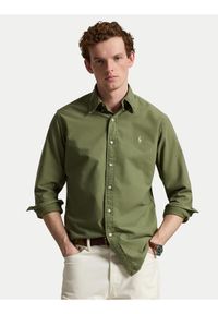Polo Ralph Lauren Koszula 710805564510 Zielony Regular Fit. Typ kołnierza: polo. Kolor: zielony. Materiał: bawełna #1