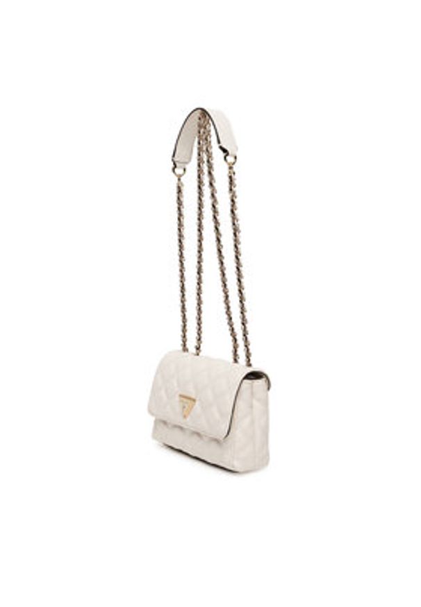 Guess Torebka Giully II Mini HWQG96 73740 Biały. Kolor: biały. Materiał: skórzane