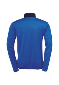 UHLSPORT - Bluza piłkarska dla dzieci Uhlsport Offense 23 1/4 zip. Kolor: niebieski. Sport: piłka nożna