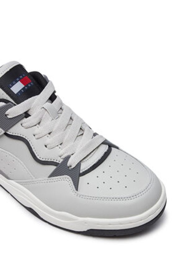 Tommy Jeans Sneakersy Tjm Ultra Basket Sneaker EM0EM01493 Szary. Kolor: szary. Materiał: skóra