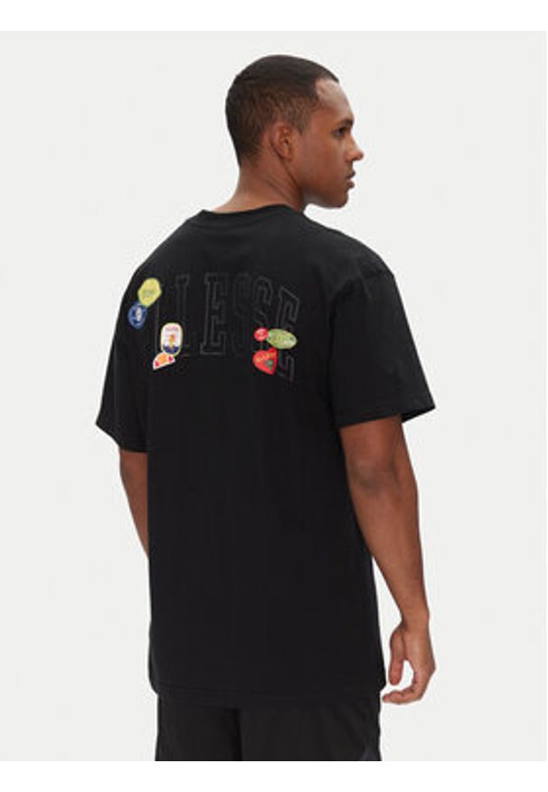 Ellesse T-Shirt Stickero SHZ21993 Czarny Regular Fit. Kolor: czarny. Materiał: bawełna