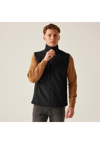 Regatta - Męski ocieplacz Flux Softshell. Kolor: czarny. Materiał: softshell. Sport: turystyka piesza #1
