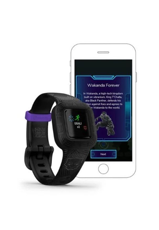 GARMIN - Garmin Vivofit Junior 3 Marvel Black Panther. Styl: casual