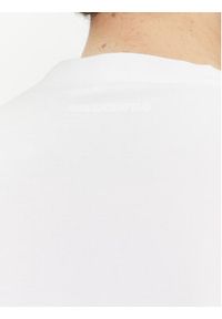 Karl Lagerfeld - KARL LAGERFELD T-Shirt 755057 542221 Biały Regular Fit. Typ kołnierza: dekolt w karo. Kolor: biały. Materiał: bawełna #3