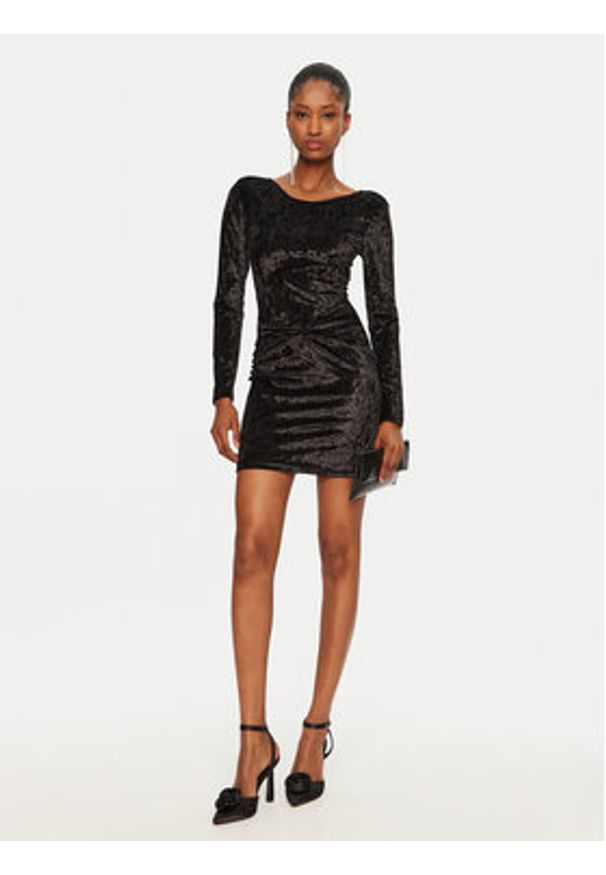 Rinascimento Sukienka koktajlowa CFC0121760003 Czarny Regular Fit. Kolor: czarny. Materiał: syntetyk. Styl: wizytowy