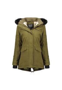 Kurtka turystyczna dla dzieci Geographical Norway Celeste. Kolor: zielony. Sezon: zima
