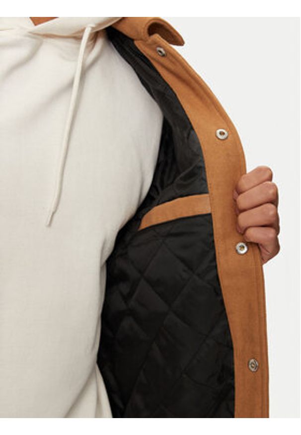 Jack & Jones - Jack&Jones Kurtka bomber Carter 12260455 Beżowy Regular Fit. Kolor: beżowy. Materiał: syntetyk