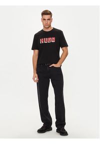 Hugo T-Shirt Daqerio 50516624 Czarny Regular Fit. Kolor: czarny. Materiał: bawełna #3