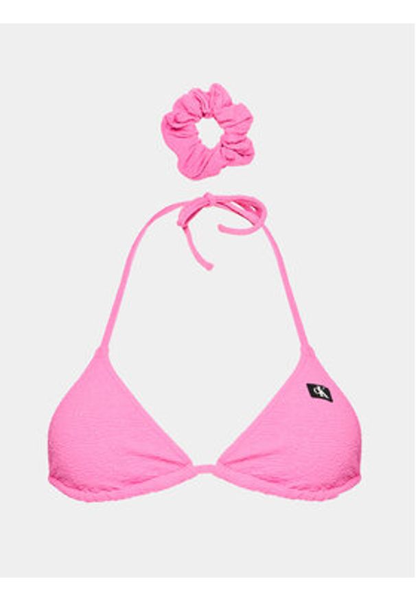 Calvin Klein Swimwear Góra od bikini KW0KW02394 Różowy. Kolor: różowy. Materiał: syntetyk