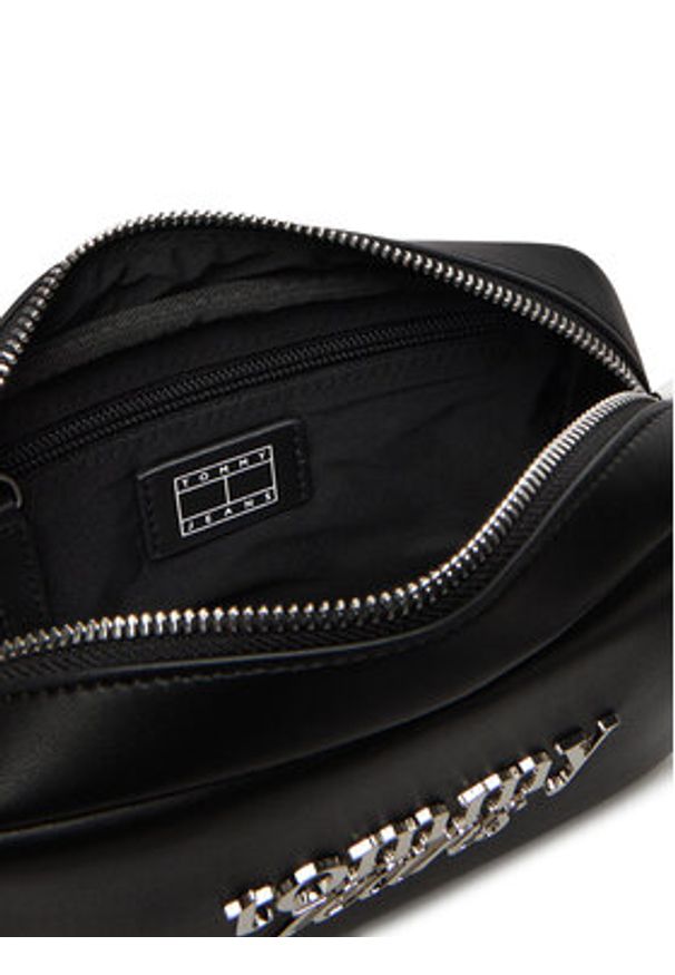 Tommy Jeans Torebka Tjw Bold Script Camera Bag AW0AW17897 Czarny. Kolor: czarny. Materiał: skórzane