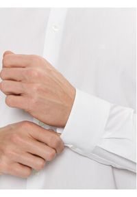 Calvin Klein Koszula Poplin Stretch Regular Shirt K10K109509 Biały Slim Fit. Kolor: biały. Materiał: bawełna #3