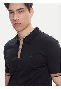 BOSS Polo H-Phillipson 200 50543865 Czarny Slim Fit. Typ kołnierza: polo. Kolor: czarny. Materiał: bawełna #4