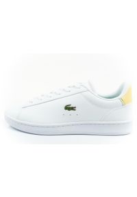 Buty damskie sportowe Lacoste Carnaby trampki. Kolor: zielony, biały, wielokolorowy, żółty
