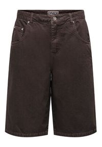 only - ONLY Bermudy Mate 15374734 Brązowy Loose Fit. Kolor: brązowy. Materiał: bawełna #6