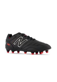 Korki męskie New Balance 442 V2 PRO FG MS41FMBK – czarne. Zapięcie: sznurówki. Kolor: czarny. Materiał: skóra, materiał, nylon, syntetyk. Szerokość cholewki: normalna. Sport: piłka nożna, fitness #2