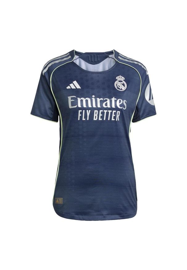 Adidas - Koszulka Real Madrid 25/26 Away Authentic. Kolor: niebieski. Sport: piłka nożna